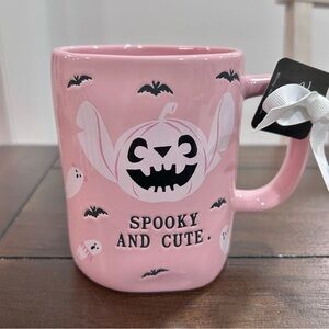 Rae Dunn x Disney Stitch Halloween Pink Mug